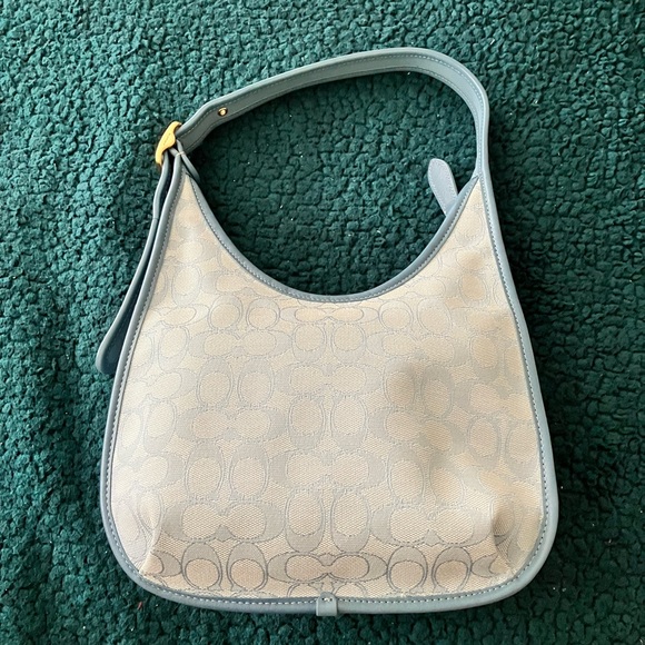 Coach Handbags - Coach Light Blue Jacquard Ergo Bag